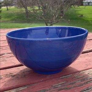 Blue ceramic bowl
